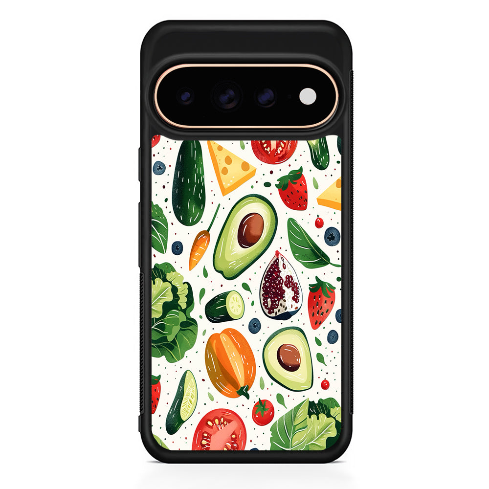 Collection of Fruits and Vegetables Google Pixel 11 Pro Case - Stylish Protective Phone Case