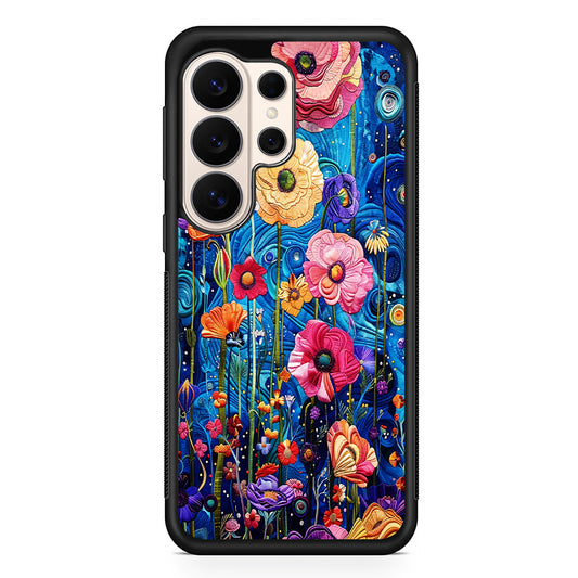 Painting of Flowers with a Blue Sky Samsung Galaxy S26 Ultra Case | Slim Protective Case for Samsung Galaxy S26 Ultra