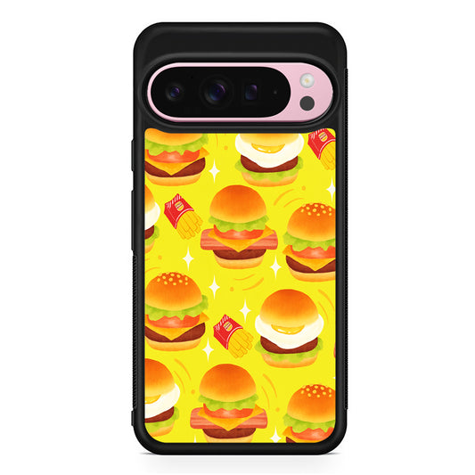 Fast Food Snack Burger Google Pixel 9 Pro XL Case | Protective Cover