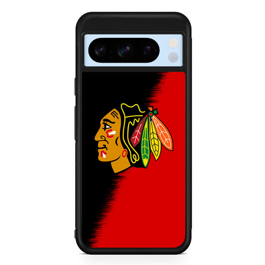 NHL Chicago Blackhawks Team Google Pixel 8 Pro Case | Slim Rubber Case for Google Pixel 8 Pro
