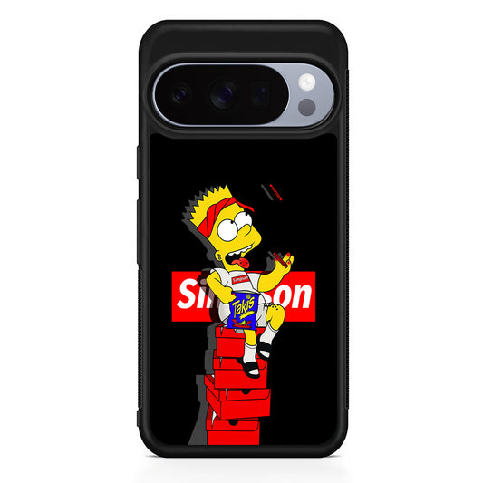 The Stylish Bart Simpson Google Pixel 10 Pro Case | Slim Google Pixel 10 Pro Rubber Case