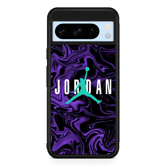 Air Jordan Purple Abstract Google Pixel 8 Pro Case | Slim Protective Cover