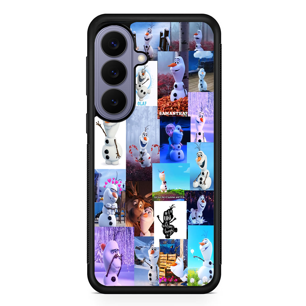 Olaf Frozen Aesthetic Samsung Galaxy S26 Case | Durable Rubber Case for Samsung Galaxy S26