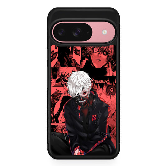Tokyo Ghoul Ken Kaneki Comic Google Pixel 9 Case | Google Pixel 9 Protective Rubber Case