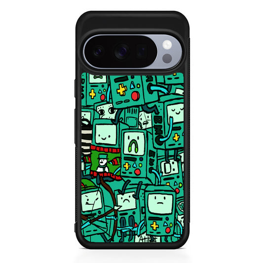 Adventure Time BMO Pattern Google Pixel 10 Pro Case | Slim Google Pixel 10 Pro Rubber Case