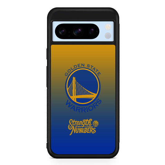 NBA Golden State Warriors Gradient Google Pixel 8 Pro Case | Slim Rubber Case for Google Pixel 8 Pro