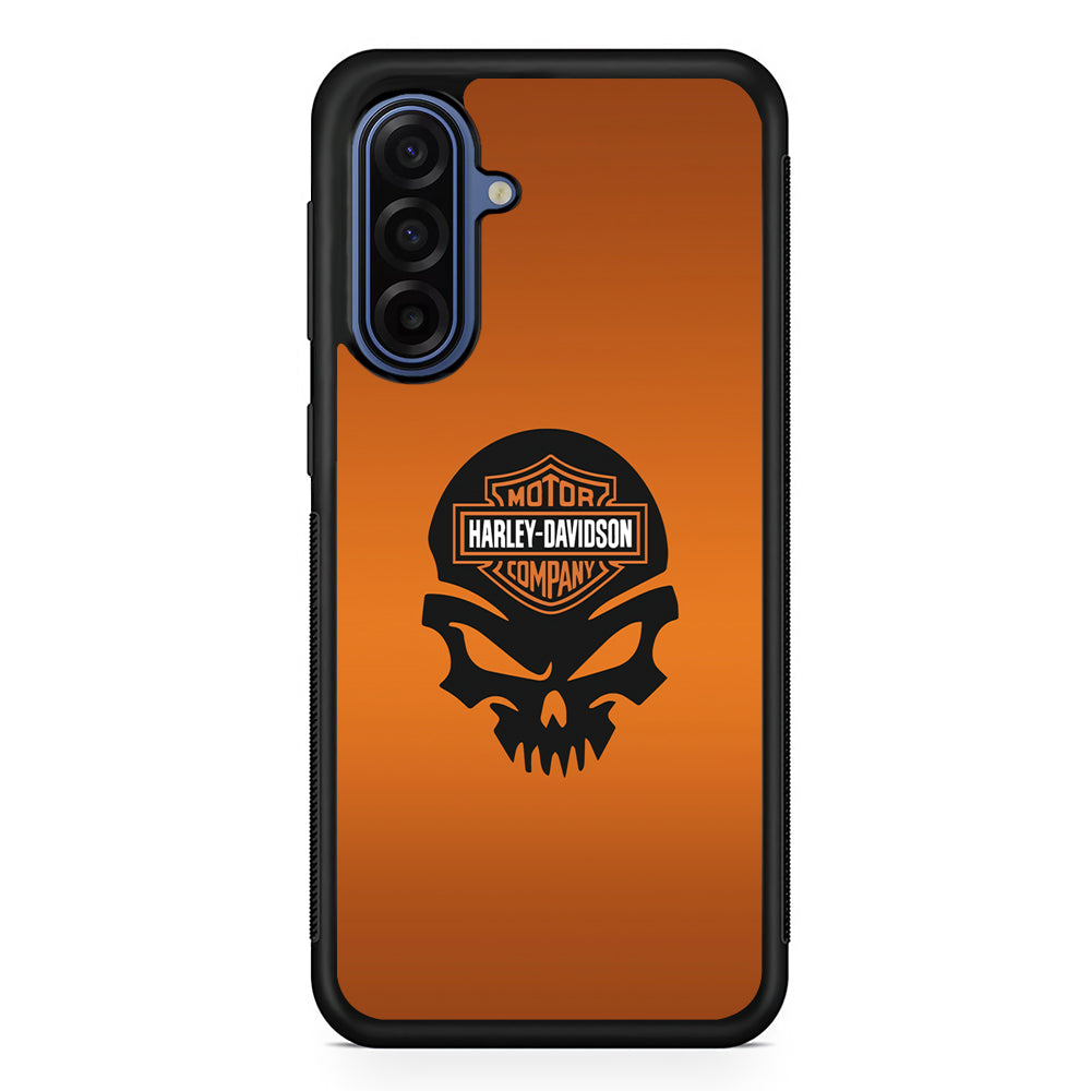 Harley Davidson Skull Silhouette Samsung Galaxy A17 Case | Samsung Galaxy A17 Protective Rubber Case