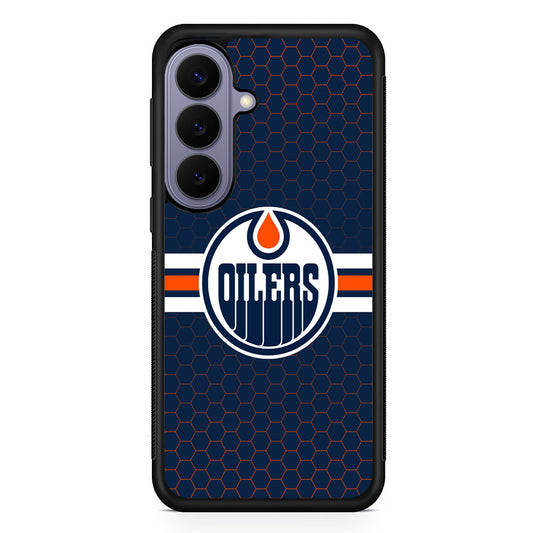 NHL Edmonton Oilers Logo Samsung Galaxy S26 Case | Durable Rubber Case for Samsung Galaxy S26