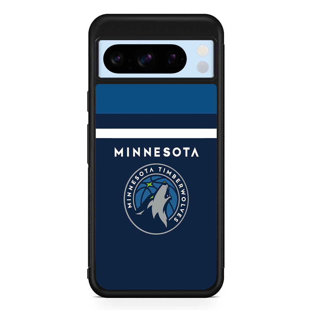 NBA Minnesota Timberwolves Jersey Google Pixel 8 Pro Case | Slim Rubber Case for Google Pixel 8 Pro