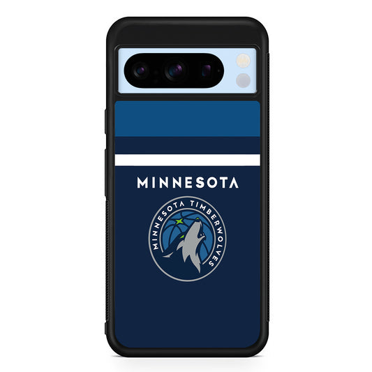 NBA Minnesota Timberwolves Jersey Google Pixel 8 Pro Case | Slim Rubber Case for Google Pixel 8 Pro