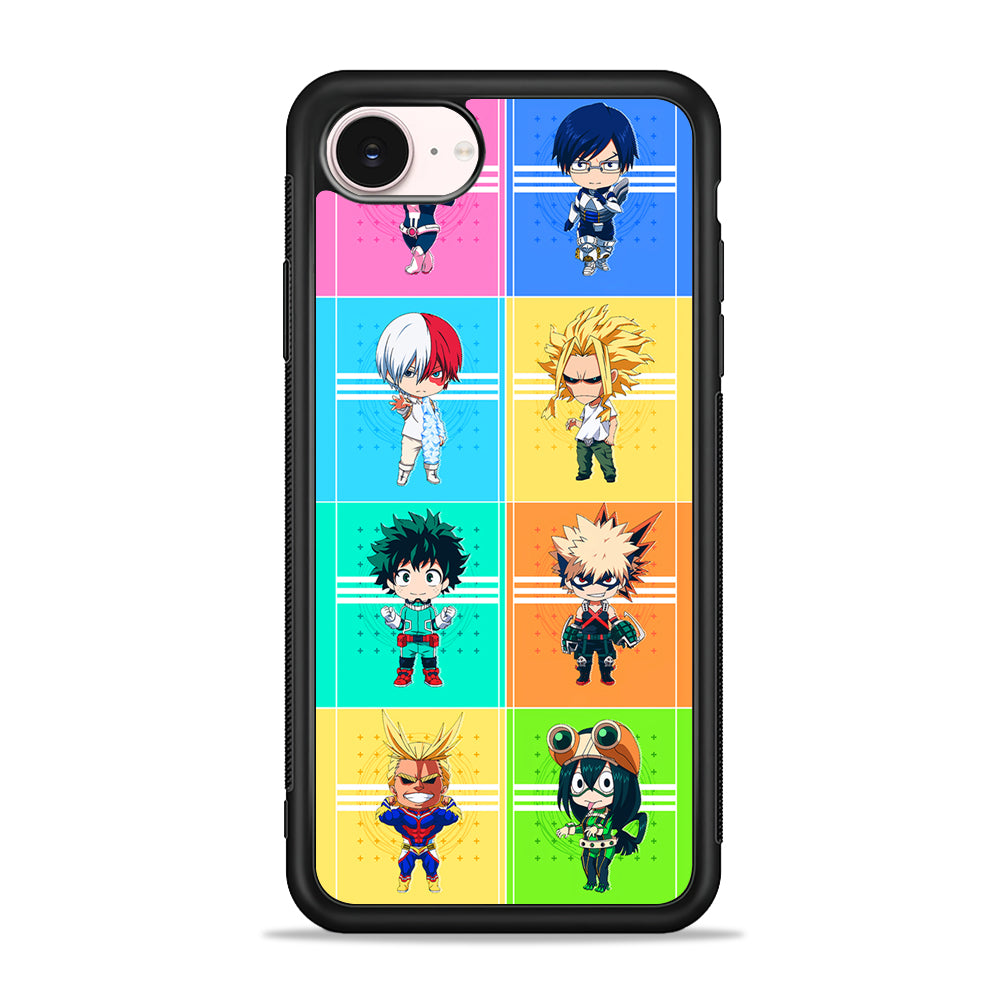 My Hero Academia Characters Chibi iPhone 17e Case - Silicone Case