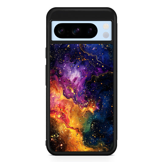 Sparkling Vibrant Abstract Fluid Google Pixel 8 Pro Case | Slim Rubber Case for Google Pixel 8 Pro
