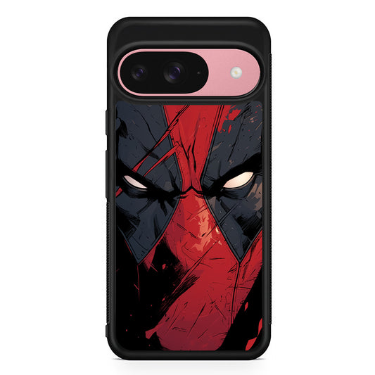 Deadpool Face Google Pixel 9 Case | Google Pixel 9 Protective Rubber Case