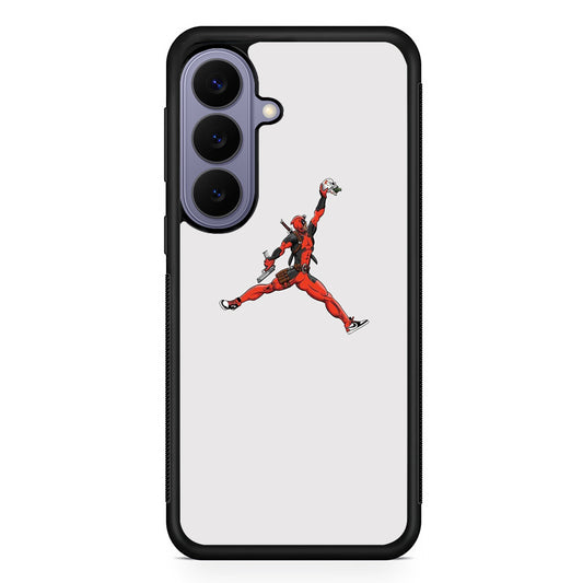 Jordan Deadpool Meme White Milk Samsung Galaxy S26 Case | Slim Protective Rubber Case for Samsung S26