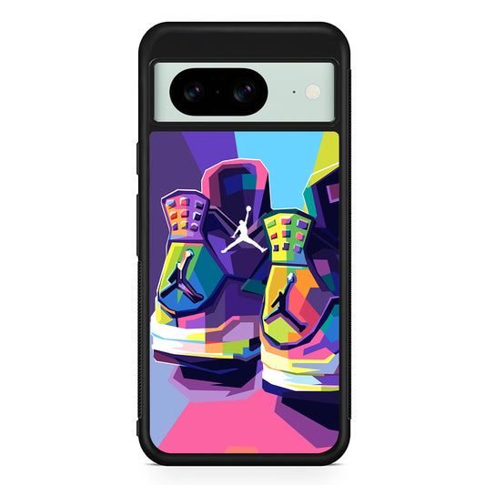 Air Jordan Pop Art Touch Google Pixel 8 Case | Durable Protective Cover for Google Pixel 8