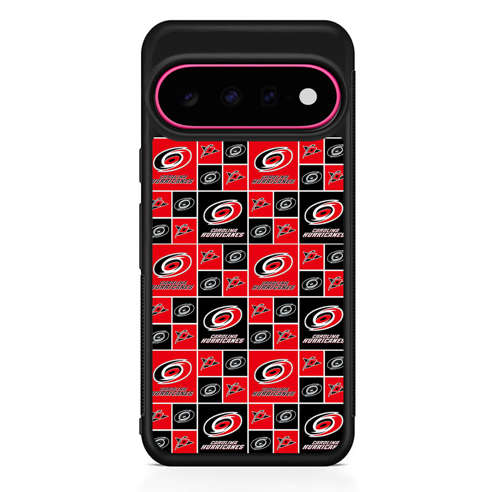NHL Carolina Hurricanes Pattern Google Pixel 11 Case | Slim Shockproof Cover