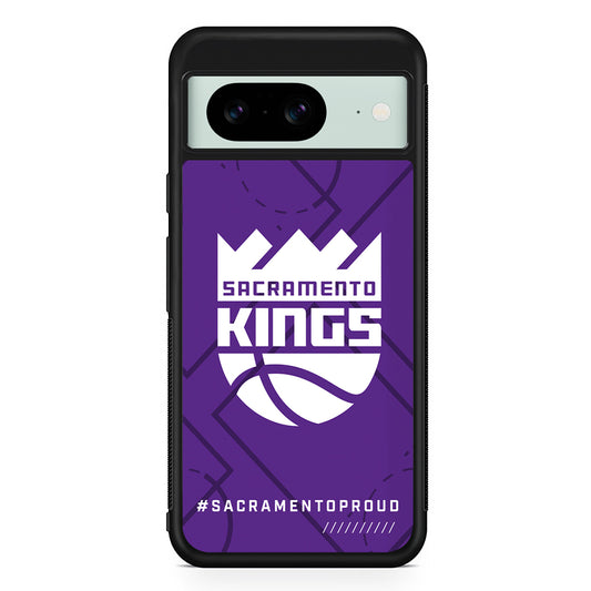 NBA Sacramento Kings Proud Google Pixel 8 Case | Durable Protective Cover for Google Pixel 8