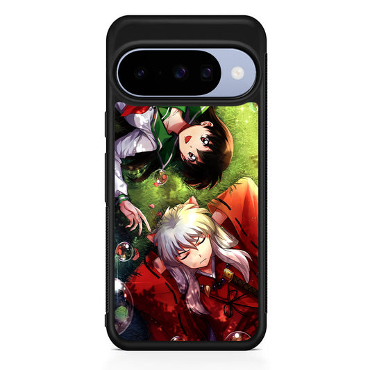 Inuyasha and Kagome Couple Google Pixel 10 Case | Google Pixel 10 Rubber Protective Case
