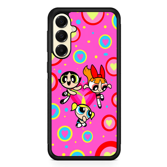 The Powerpuff Girls Love Pattern Samsung Galaxy A16 Case | Slim Rubber Samsung Galaxy A16 Case