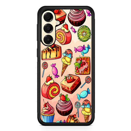 Delicious Colorful Sweets Collection Samsung Galaxy A16 Case | Slim Rubber Samsung Galaxy A16 Case