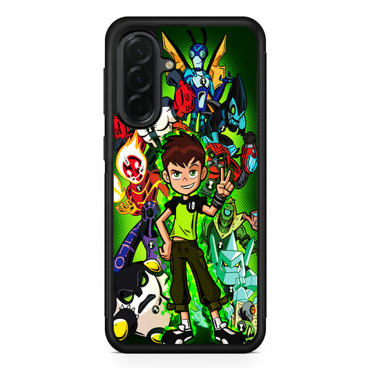 Ben 10 and All Alien Samsung Galaxy A36 Case | Protective Rubber Cover