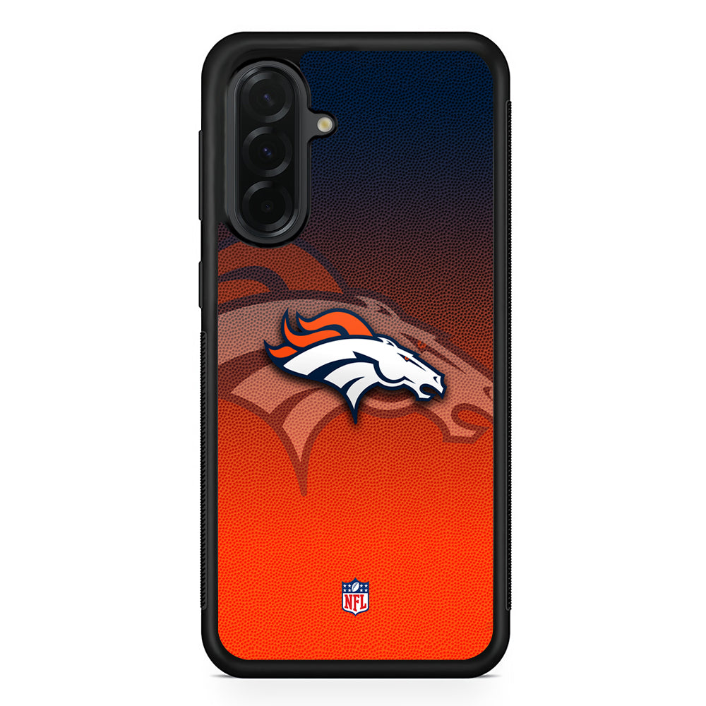 NFL Denver Broncos Gradation Color Samsung Galaxy A36 Case | Protective Rubber Cover