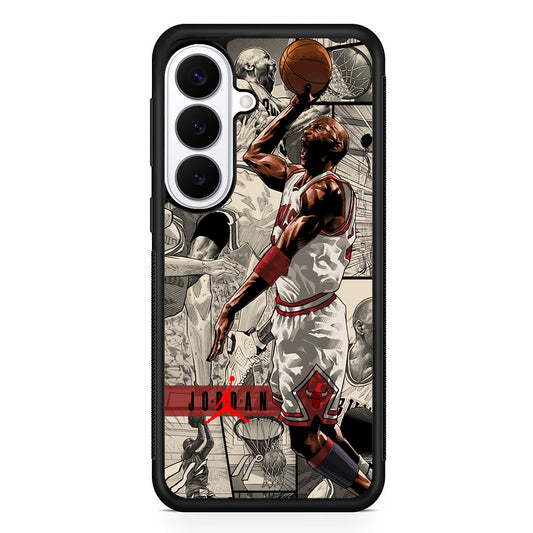 Air Jordan Unusual Jumping Man Samsung Galaxy S26 Plus Case | Lightweight Protective Cover for Galaxy S26 Plus