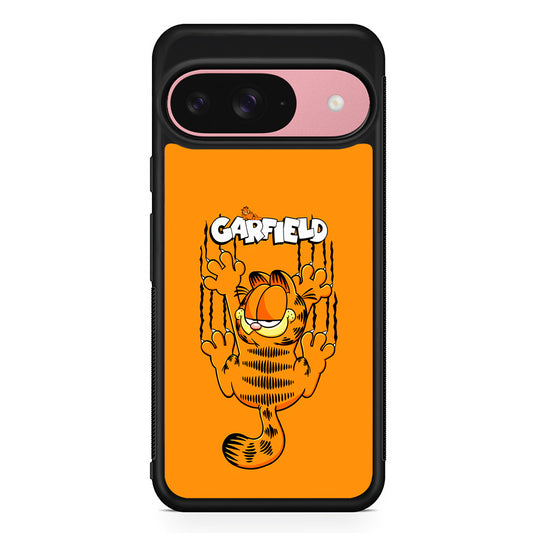 Garfield The Cat Scratch Wall Google Pixel 9 Case | Google Pixel 9 Protective Rubber Case