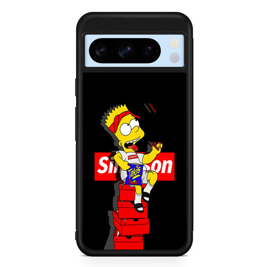 The Stylish Bart Simpson Google Pixel 8 Pro Case | Slim Rubber Case for Google Pixel 8 Pro