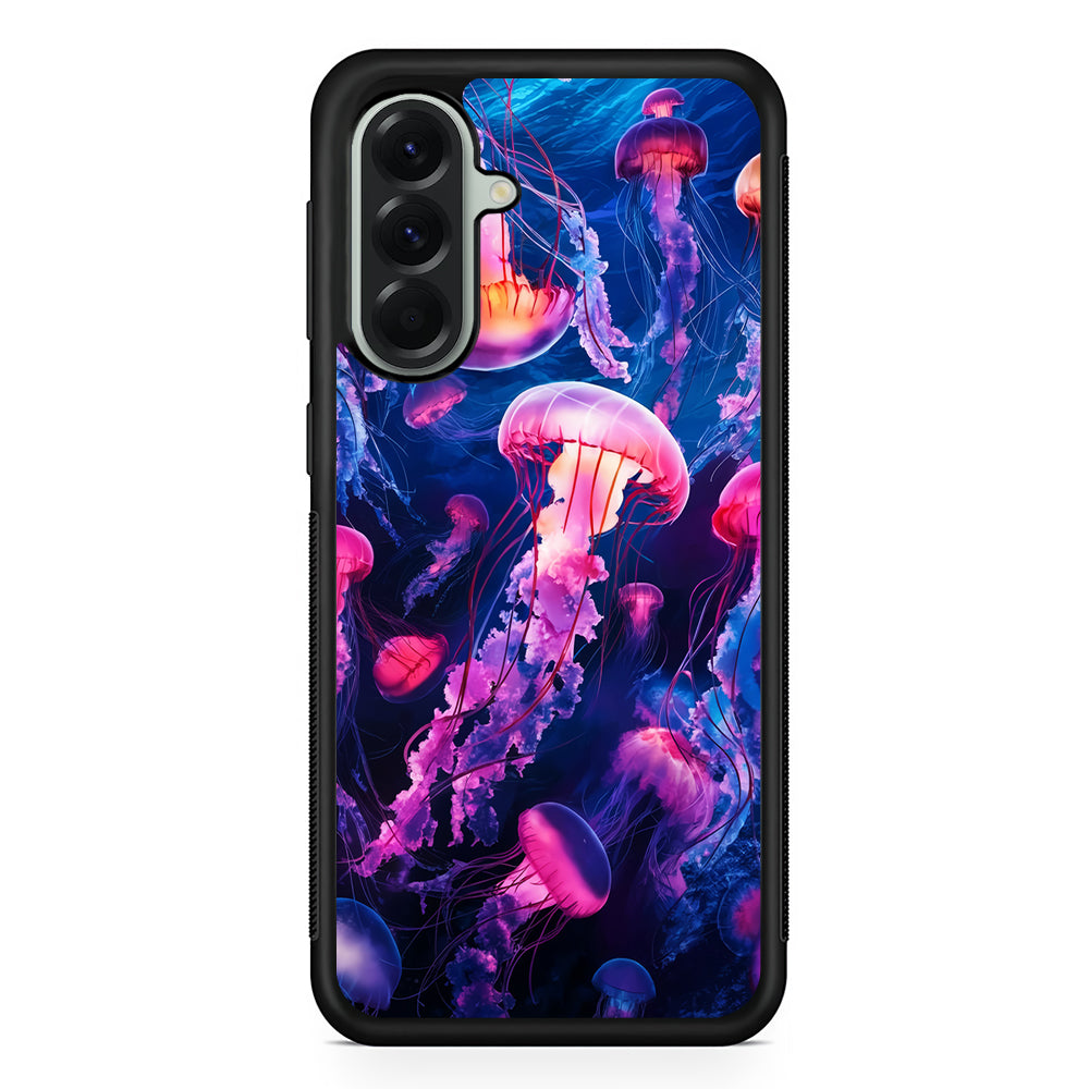 Jellyfish Drifting in The Ocean Samsung Galaxy A56 Case | Samsung Galaxy A56 Protective Rubber Case