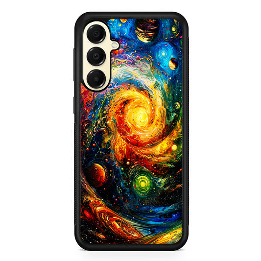 Cosmic Space World of Planets Samsung Galaxy A16 Case | Slim Rubber Samsung Galaxy A16 Case