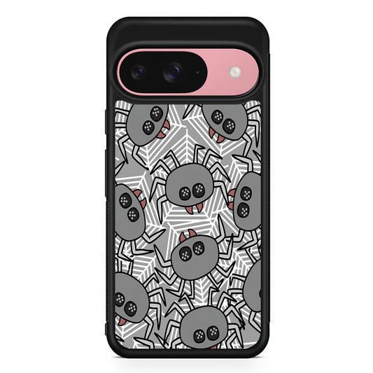 Spidersweb Cartoon Google Pixel 9 Case | Google Pixel 9 Protective Rubber Case