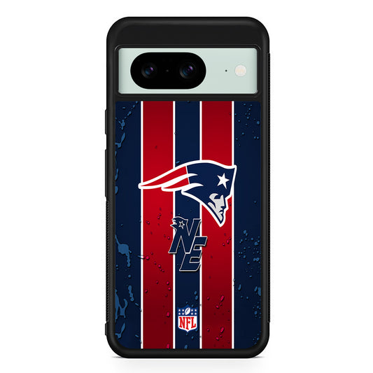 NFL New England Patriots Flag Line Google Pixel 8 Case | Durable Protective Cover for Google Pixel 8