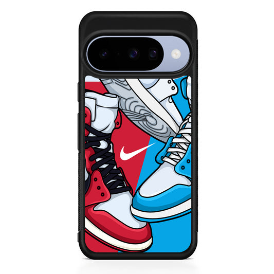 Nike Sneak Shoes Google Pixel 10 Case | Google Pixel 10 Rubber Protective Case