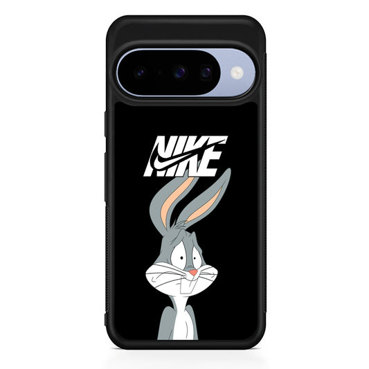 Nike Bugs Bunny Scared Google Pixel 10 Case | Google Pixel 10 Rubber Protective Case