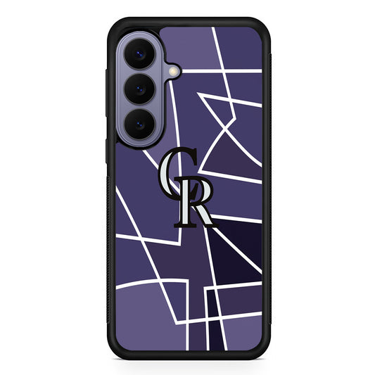 MLB Colorado Rockies Logo Samsung Galaxy S26 Case | Durable Rubber Case for Samsung Galaxy S26