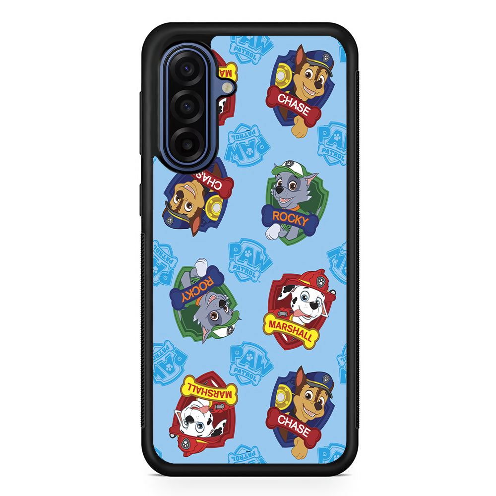 Paw Patrol Blue Background Samsung Galaxy A17 Case | Slim Protective Phone Cover
