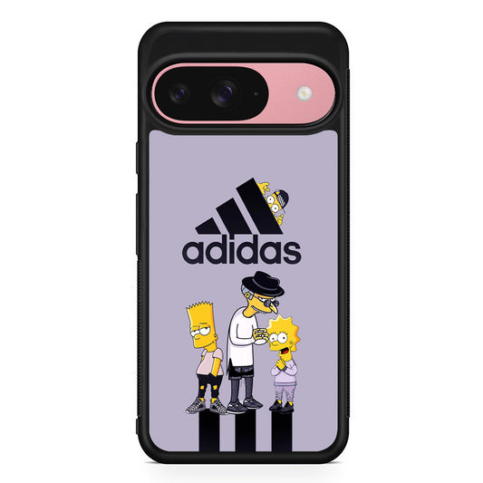 Adidas Simpson Team Google Pixel 9 Case | Google Pixel 9 Protective Rubber Case