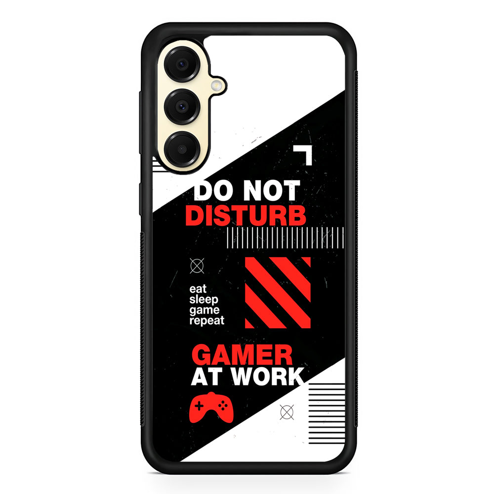 Caution and Do Not Disturb Samsung Galaxy A16 Case | Slim Rubber Samsung Galaxy A16 Case