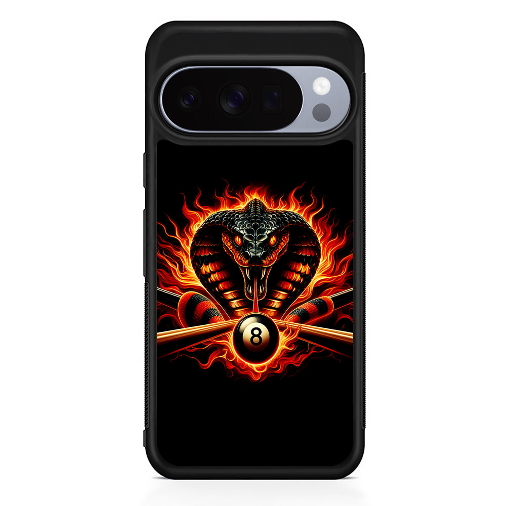 Cobra Head Ball Number 8 Google Pixel 10 Pro Case | Google Pixel 10 Rubber Protective Case