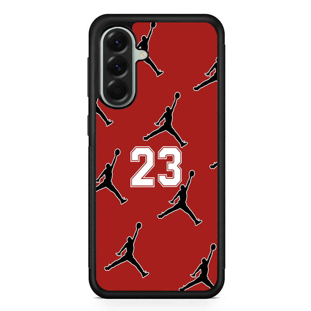 Air Jordan Red Scarlet Samsung Galaxy A56 Case | Samsung Galaxy A56 Rubber Protective Case