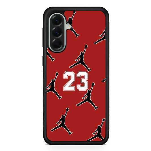 Air Jordan Red Scarlet Samsung Galaxy A56 Case | Samsung Galaxy A56 Rubber Protective Case