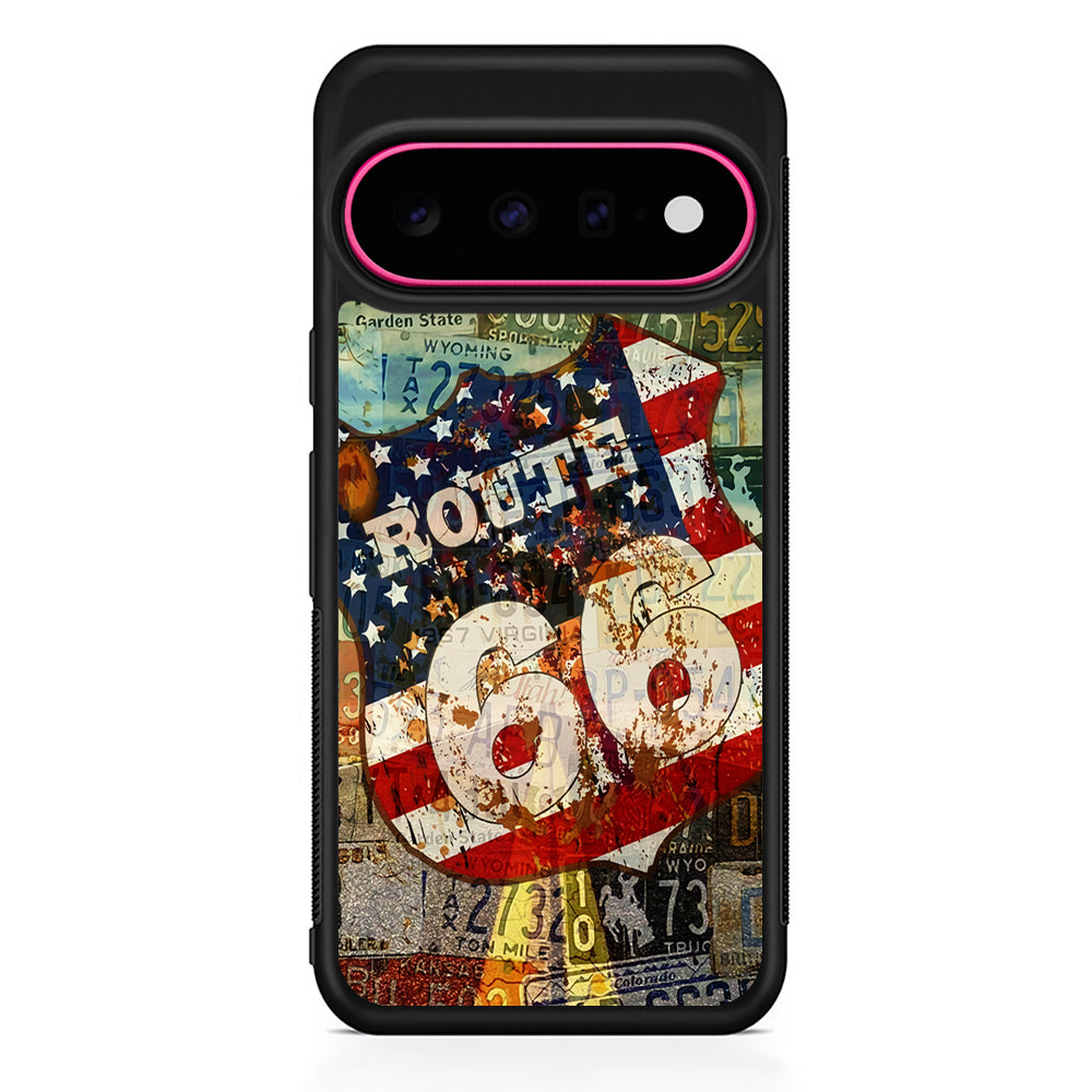 Route 66 Classic Plate Google Pixel 11 Case | Slim Shockproof Cover
