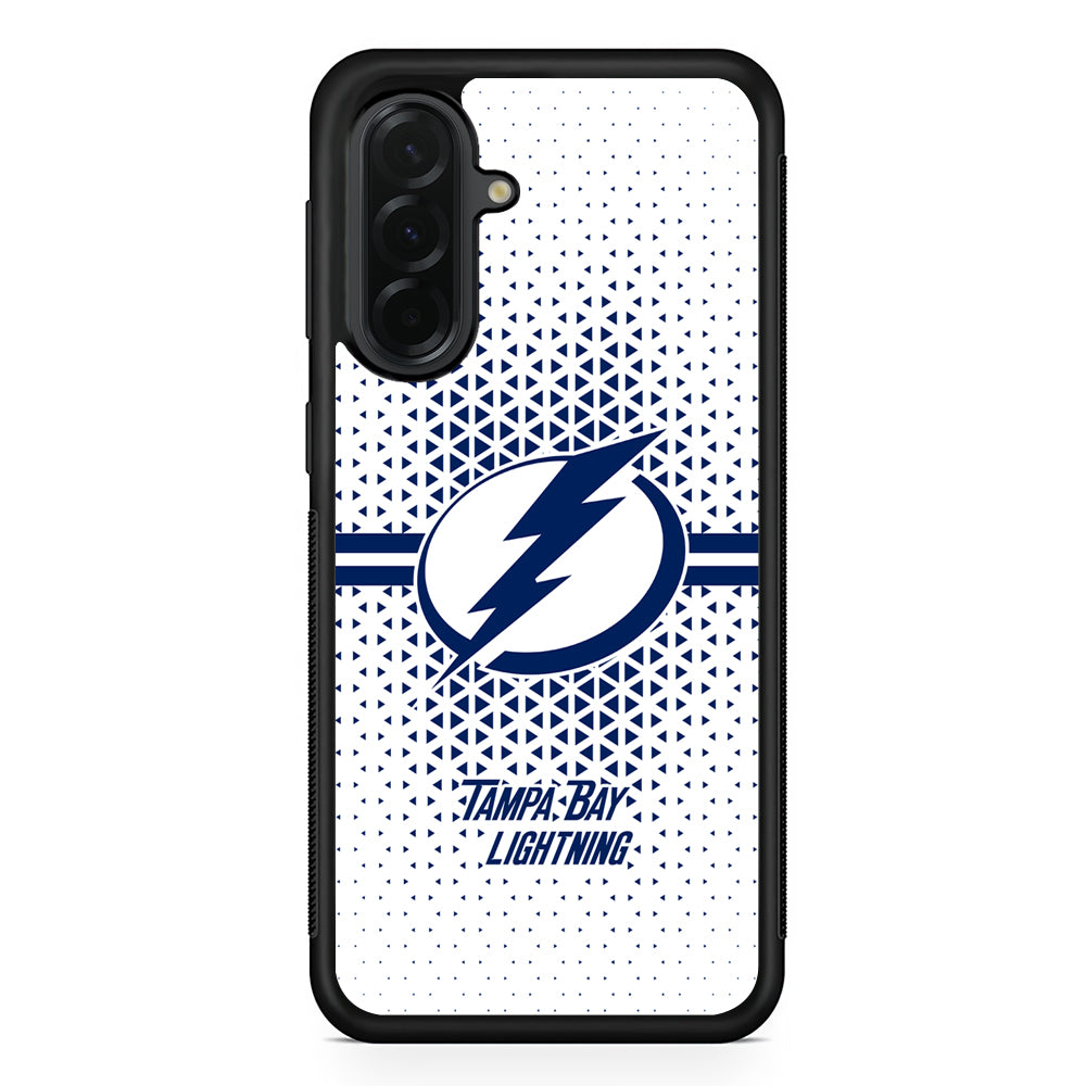 NHL Tampa Bay Lightning Triangle Samsung Galaxy A36 Case | Protective Rubber Cover