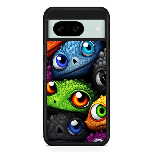 Reptile Eye Cartoon Google Pixel 8 Case | Durable Protective Cover for Google Pixel 8