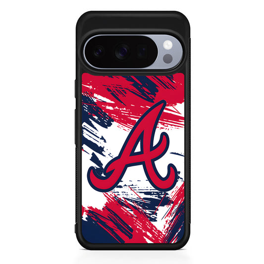 MLB Atlanta Braves Logo Google Pixel 10 Pro Case | Slim Google Pixel 10 Pro Rubber Case