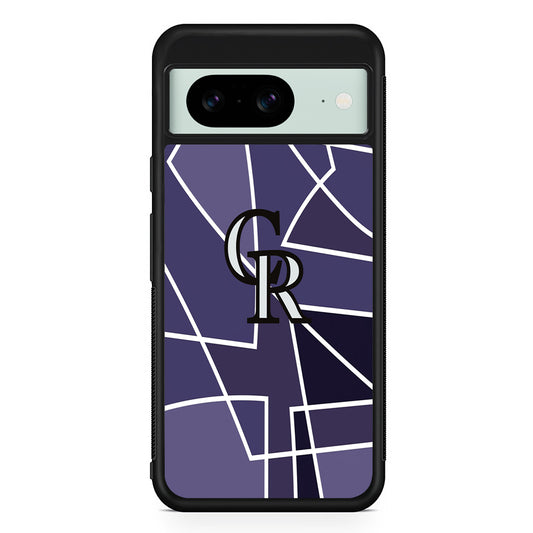 MLB Colorado Rockies Logo Google Pixel 8 Case | Durable Protective Cover for Google Pixel 8