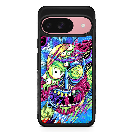 Rick Colour Trippy Google Pixel 9 Case | Google Pixel 9 Protective Rubber Case