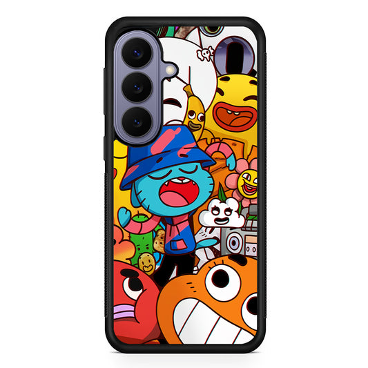 Gumball and Friends Doodle Samsung Galaxy S26 Case | Durable Rubber Case for Samsung Galaxy S26
