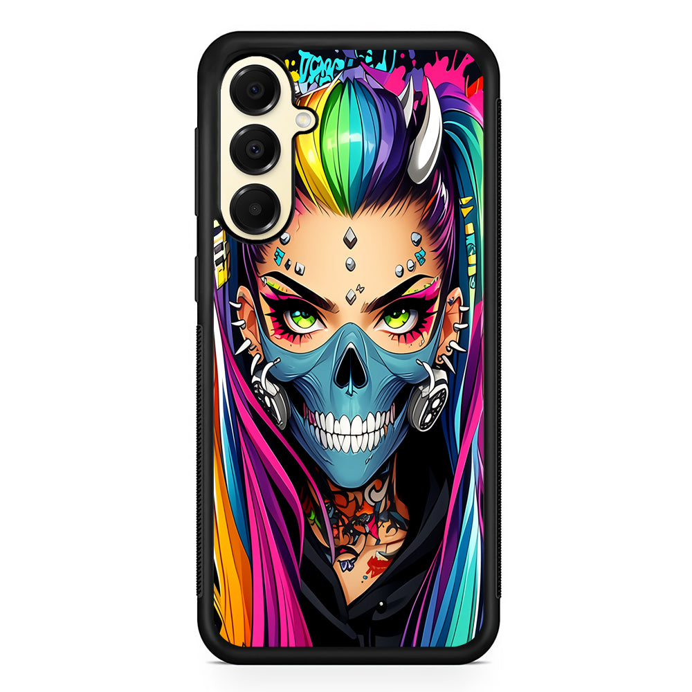 Tattooed Girl with Mask Samsung Galaxy A16 Case | Slim Rubber Samsung Galaxy A16 Case